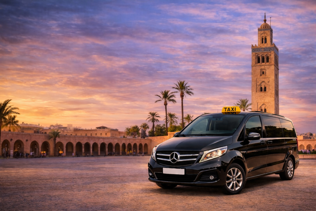 Taxi transfert privé de Essaouira à Marrakech